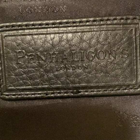 Penhaligon dust bag with corded leather tabbed pulls - Picture 2 of 8
